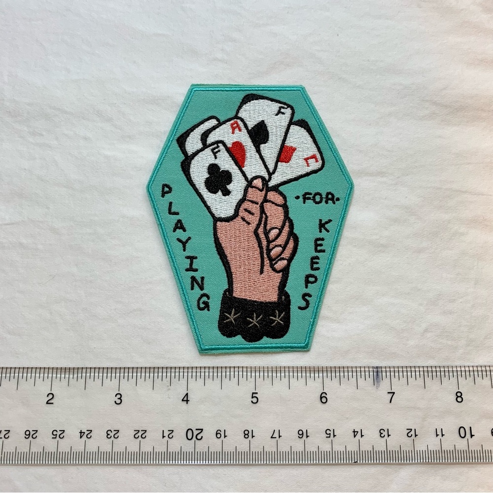 Playing for Keeps Gamble Sew On Patch